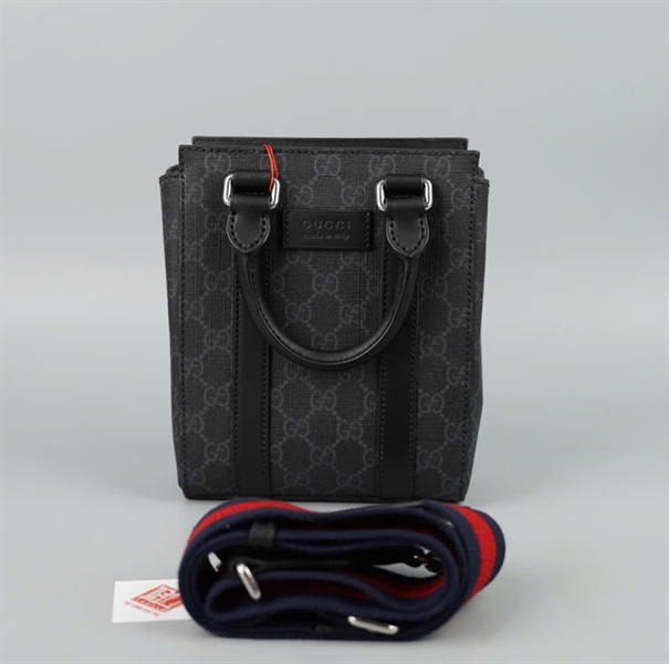 Túi GG Ophidia handle đen sz16 (BQ) KG+