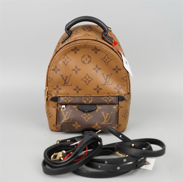 Balo LV Palm Springs Mini hoa nâu (FL5230) 2 Strap sz16 (BQ) KG+