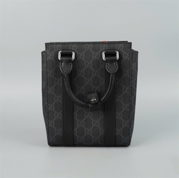 Túi GG Ophidia handle đen sz16 (BQ) KG+