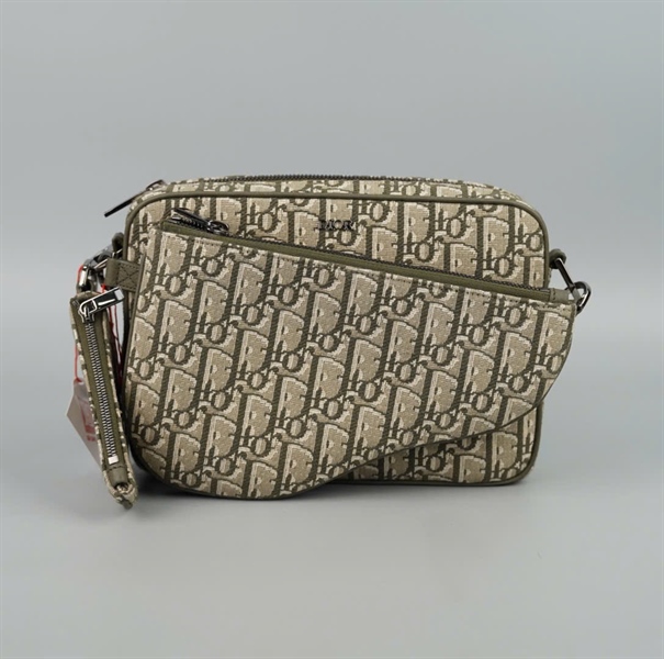 Túi Dior Saddle (set 3 món) xám xanh sz23 (BQ) KG+