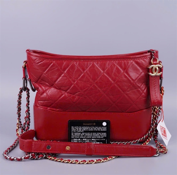 Túi Chanel Gab đỏ (30060119) sz23 (BQ) KG+