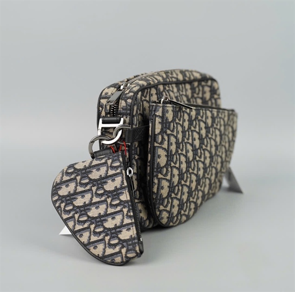 Túi Dior Saddle (set 3 món) xám sz23 (BQ) KG+