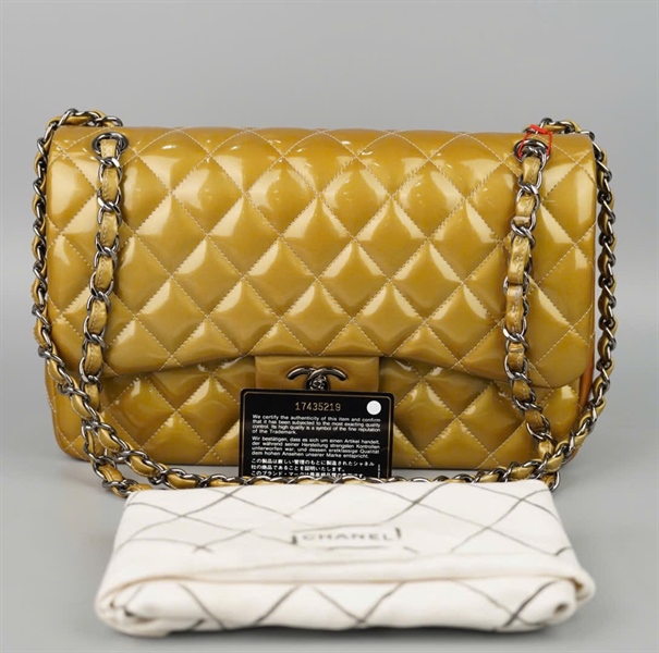 Túi Chanel Classic vàng sz30 (Jumbo) (17435219) KG+