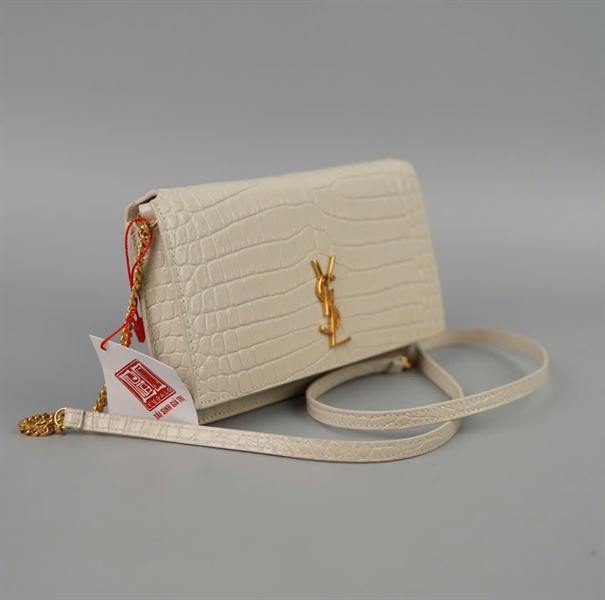 Túi YSL Phone trắng sz18 (BQ) KG+