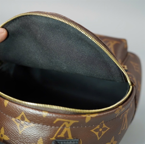 Balo LV Palm Springs Mini hoa nâu 2 strap sz16 (BQ) KG+