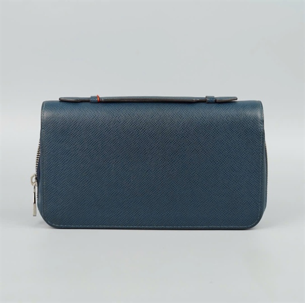 Túi LV Clutch xanh đen sz22 khóa zip (BQ) KG+