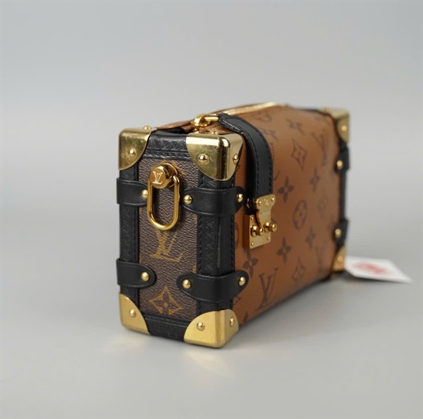 Túi LV trunk hoa nâu 2 strap sz19 (BQ) KG+