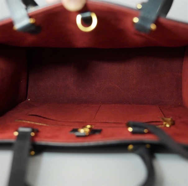 Túi LV onthego hoa trắng nền đen sz34 (BQ) KG+