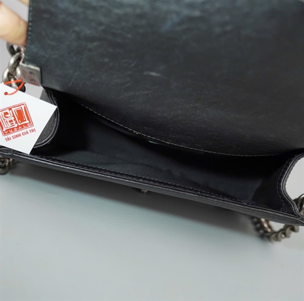 Túi Chanel Boy đen (23109633) sz24 (BQ) KG+