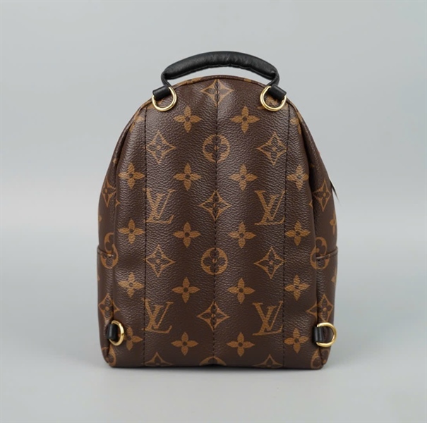 Balo LV Palm Springs Mini hoa nâu 2 strap sz16 (BQ) KG+