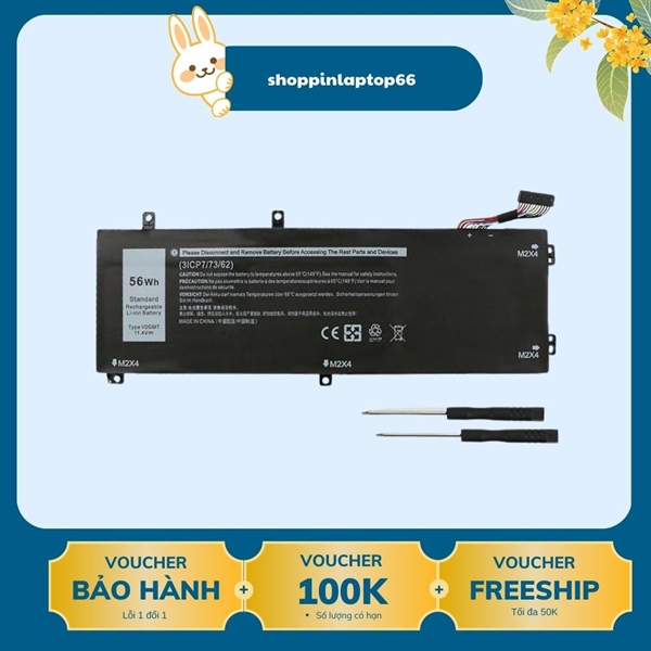 Pin Laptop Dell Inspiron 15 7501 7500 7591 7590 Type V0GMT (pin thay cell)