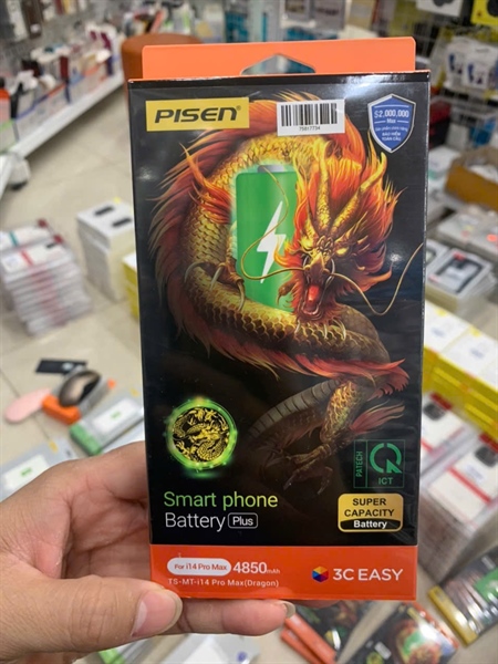 Pin iPHONE 14 Pro Max 6.7 PISEN dung lượng cao