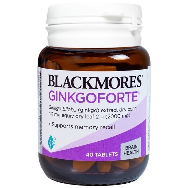 Tăng cường trí nhớ GinkgoForte Blackmores (C/40v)