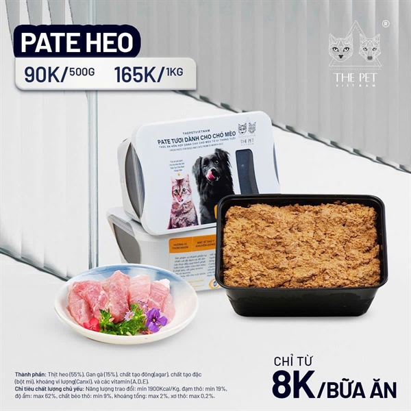 Pate Tươi The Pet 500g vị Heo