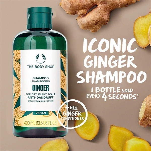 Dầu Gội Gừng The Body Shop Ginger Scalp Care Shampoo 400ml
