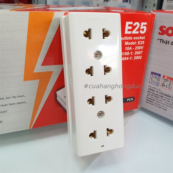 Ổ cắm 4 cửa E25