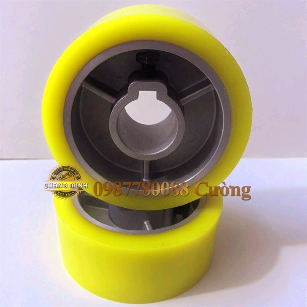 Bánh xe tì phôi 120*35*50mm (Bọc PU cốt có then)