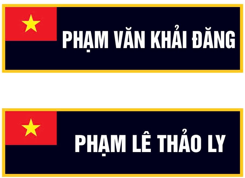 Combo bảng tên (5 cái)