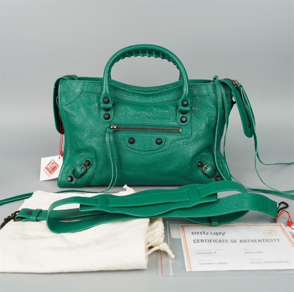 Túi Balenciaga Le City xanh (431621.3760.Z.528147) sz30 KG+