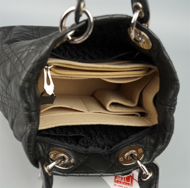 Túi Dior Handle đen kèm lót form (38-BN-1016) sz24 KG+