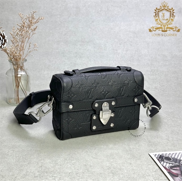 Túi đeo chéo LV soul trunk mono đen chìm