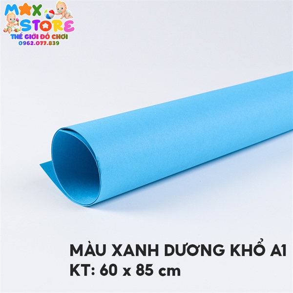 Bìa màu khổ A1 - xanh dương