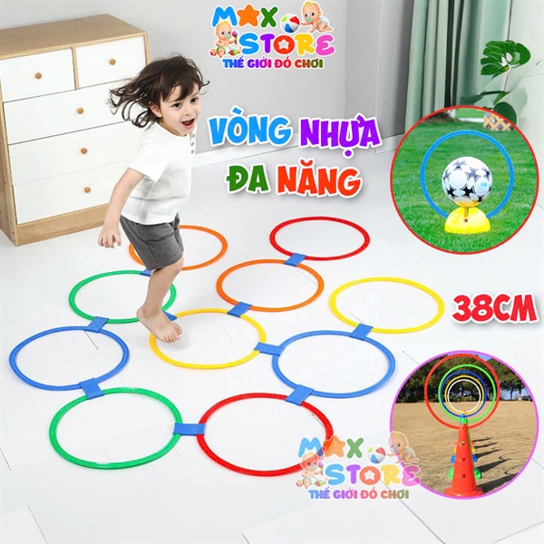 Set 10c Vòng Nhựa Dẹt Kèm Mối Nối