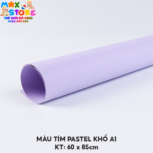 Bìa A1 tím nhạt pastel