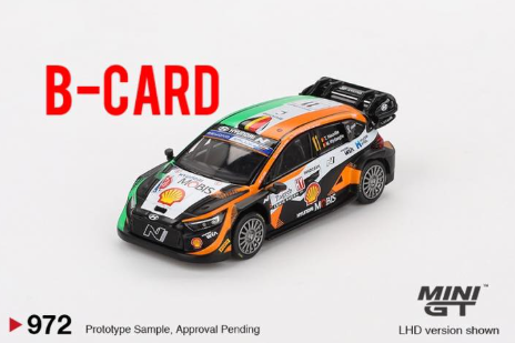 [SGTVN] Mini GT Card Version MGT00972 Hyundai i20 N Rally1 #11 2023 Rally Croatia Power Stage Winner