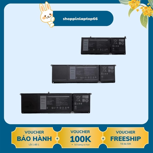 Pin Laptop Dell Inspiron 3510 3511 3515 3520 3525 3530 3535 5510 5515 5518 5310 Type G91J0 V6W33 TN70C (pin thay cell)