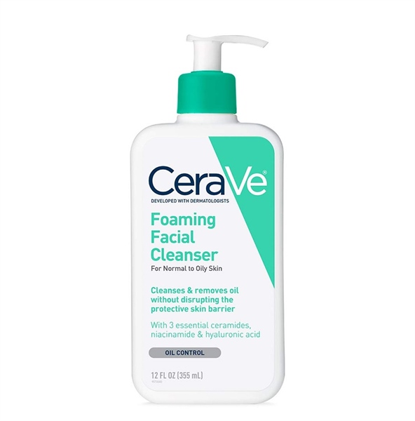 Sữa Rửa Mặt Cerave Foaming Facial Cleanser - Da Dầu 355ml