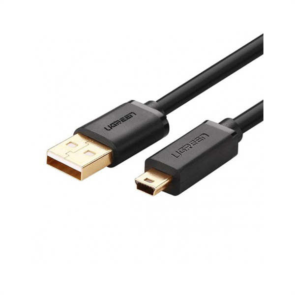 Cáp USB 2.0 to Mini USB đầu cắm mạ vàng truyền dữ liệu từ máy tính ra điện thoại dài1.5M Ugreen ( 10385)