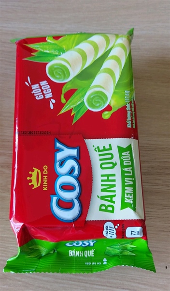 Hộp bánh quế Cosy vị dứa 132GR