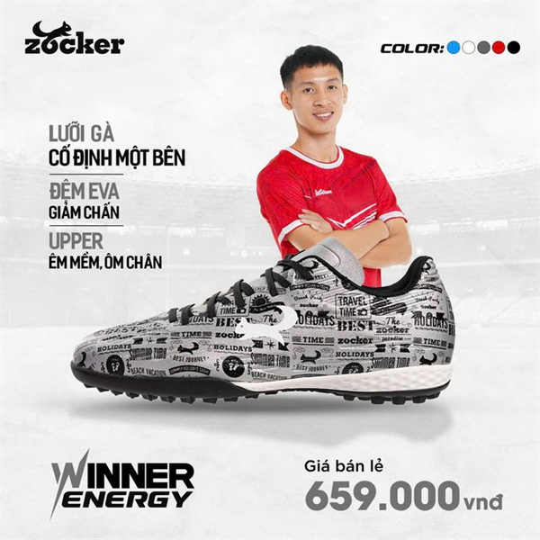 GIÀY ZOCKER WINNER E - XÁM