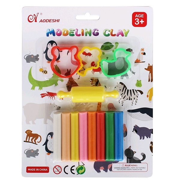 Đất sét 10 màu +3 khuôn nặn