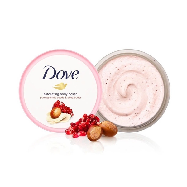 Tẩy tế bào Dove Macadamia & Reismilch Hủ 225ml