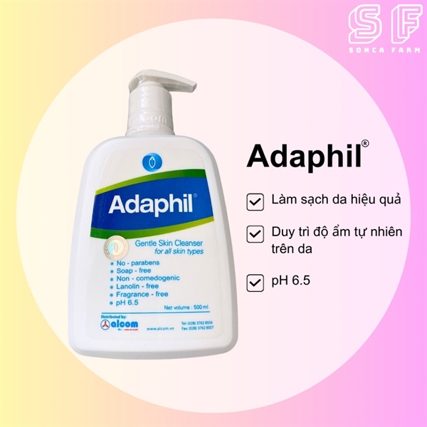 SRM Dành Cho Mọi Loại Da ADAPHIL 500ml