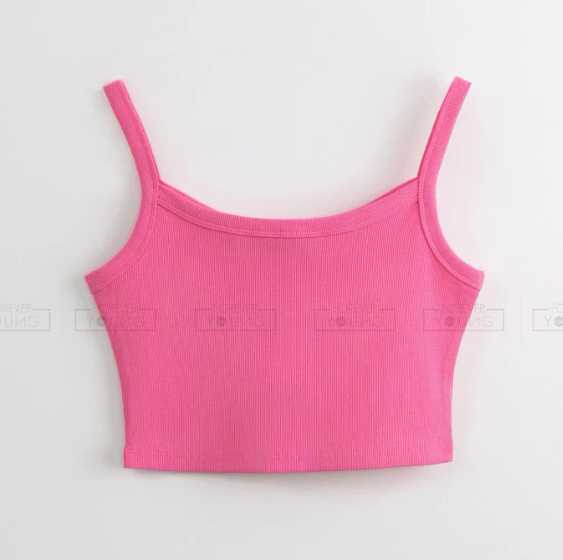 ZARA áo crop top gân dây