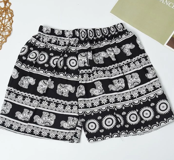 Quần đùi lanh thổ cẩm nam nữ