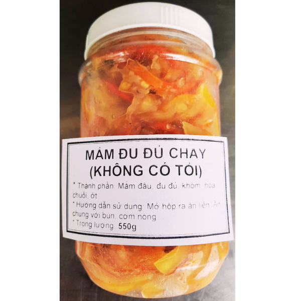 MẮM ĐU ĐỦ CHAY (KHÔNG TỎI)