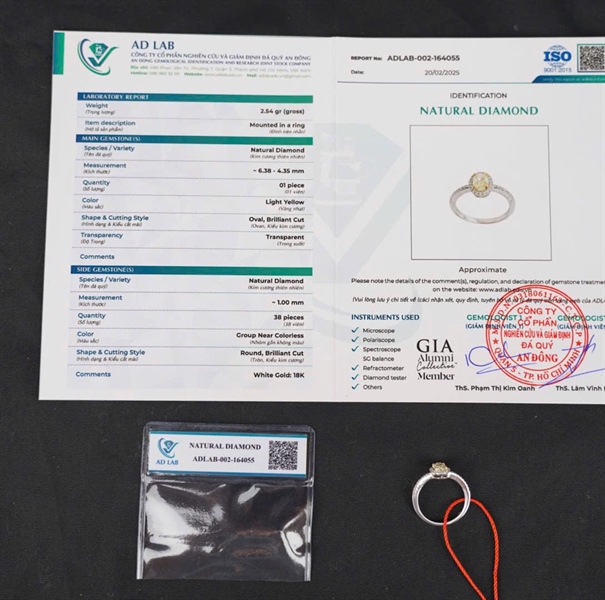 Nhẫn Tara kim cương vàng (ADLAB-002-164055) KG+