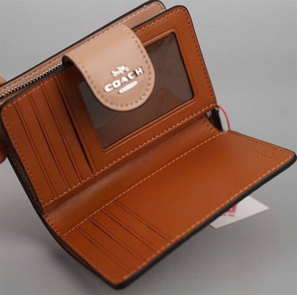 Ví Coach nâu in hoa +