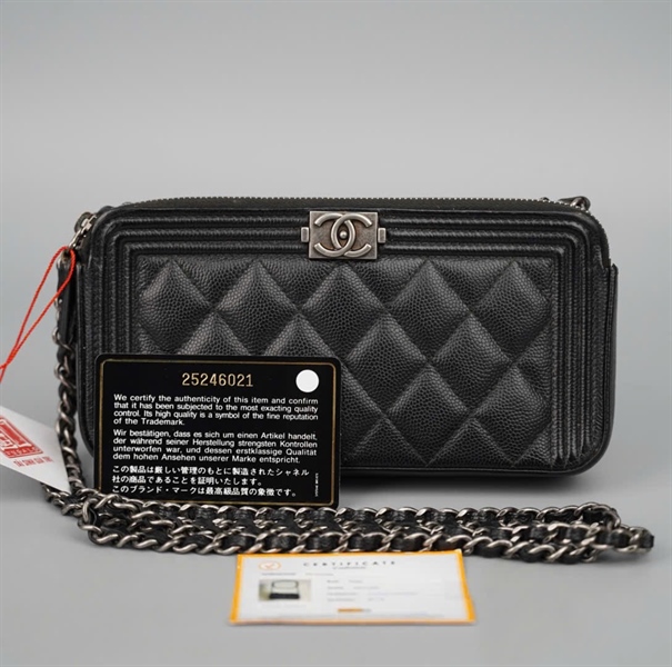 Túi Chanel đen (25246021) sz18 KG+