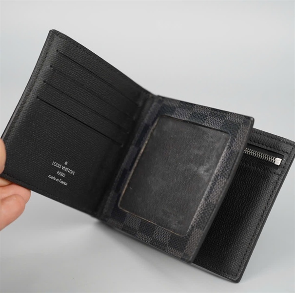 Ví LV ô vuông đen KG+