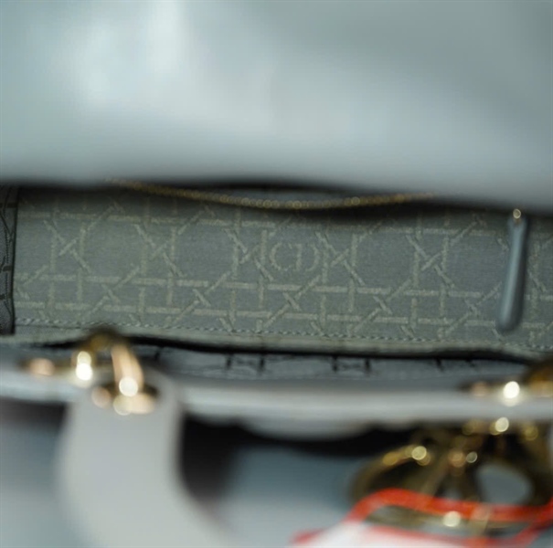 Túi Dior Lady màu xám (18-MA-0137) sz S KG+