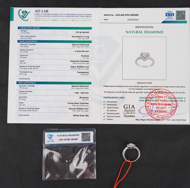 Nhẫn Tara trái tim (ADLAB-002-281680) KG+