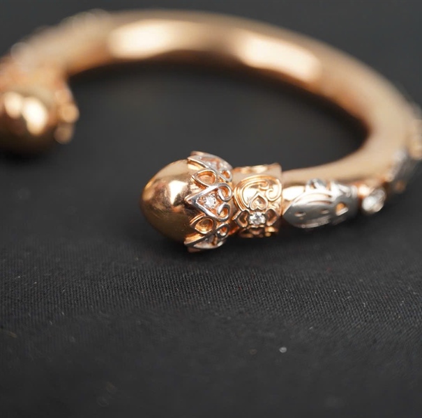 Vòng tay Tara vàng 2 đầu tròn KG+