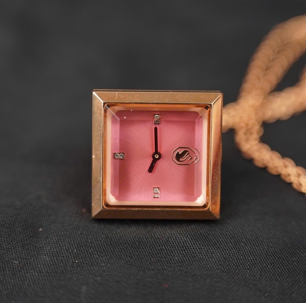 Dây Chuyền Swarovski Phale hồng mặt đồng hồ KG+