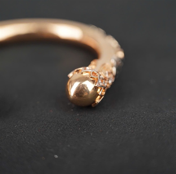 Vòng tay Tara vàng 2 đầu tròn KG+