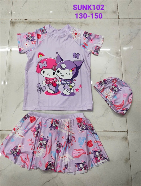 Bộ bơi TE rời váy TN nón (Ri3) - 41SUNK102